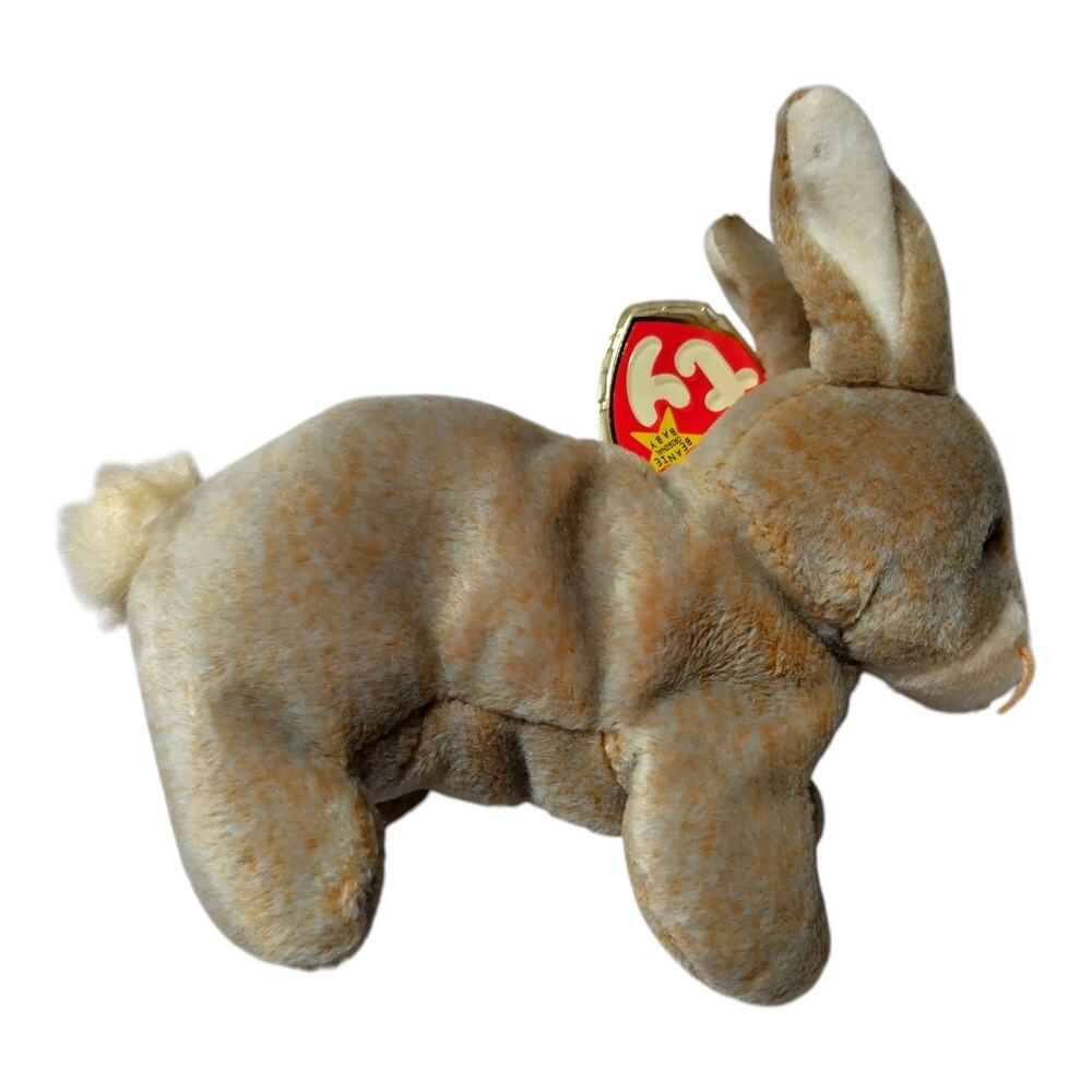 Ty Beanie Baby NIBBLY the Bunny Rabbit Plush w/ Tag Retired Collectible, 5th Gen